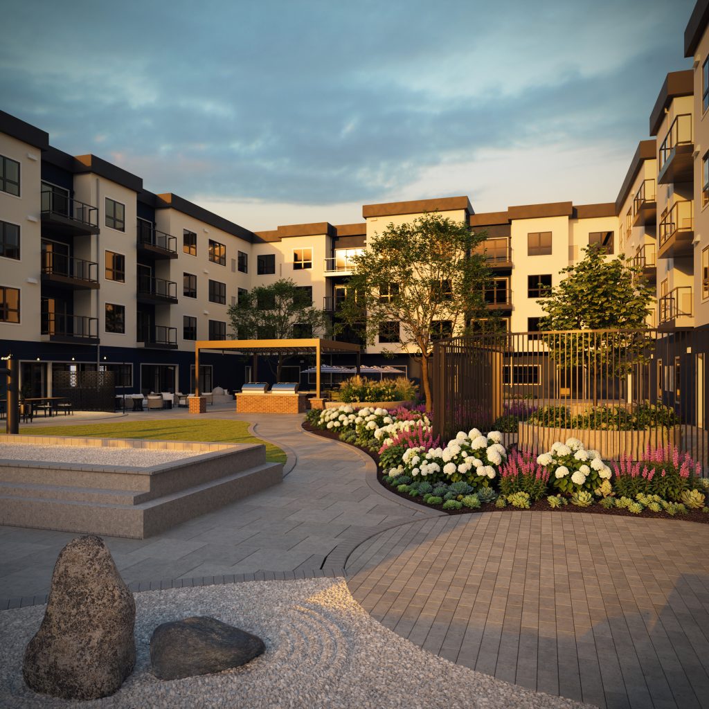 Hayward courtyard